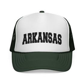 Buy dark-green Arkansas Retro Collegiate Style Trucker Hat