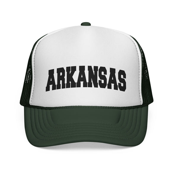 Arkansas Retro Collegiate Style Trucker Hat