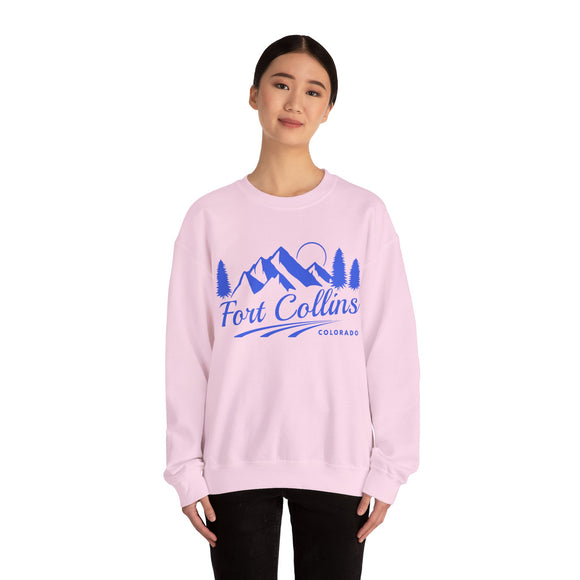Fort Collins, Colorado Sweatshirt - Unisex Mountain Fort Collins Sweatshirt