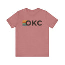 Oklahoma City, Oklahoma tee - OKC t shirt retro stripes-3
