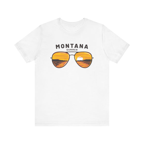 Montana T Shirt - Sunglasses Lake Graphic Montana Tee