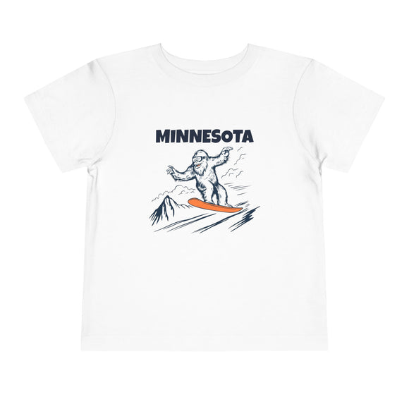 Minnesota Yeti Snowboard Toddler Tee