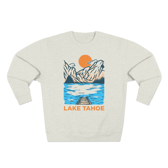 Premium Lake Tahoe, California Sweatshirt - Unisex Mountain Sweatshirt