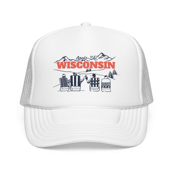 Wisconsin Après-ski Trucker Hat — Foam Mesh Cap