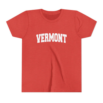 Buy heather-red Vermont Youth Graphic Tee - Kids T Shirt