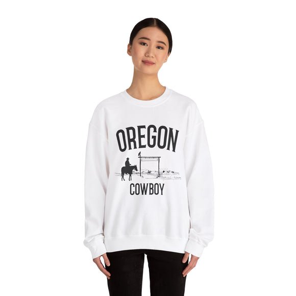 Oregon Sweatshirt - Oregon Cowboy Graphic Crewneck