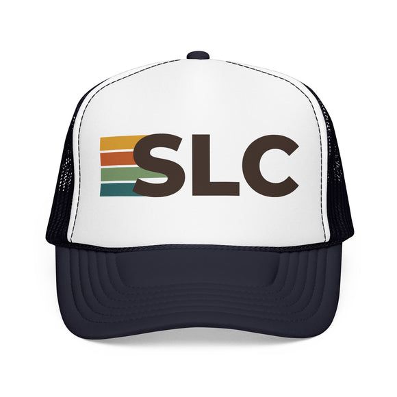 Salt Lake City, Utah Trucker Hat - SLC Abbr retro cap