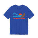 Jackson Hole, Wyoming Retro Mountains Sunset T-Shirt | Vintage Jackson Hole Tee-4