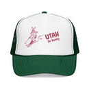 Utah Ski Bunny Foam Trucker Hat-5