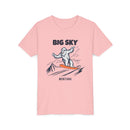 Big Sky, Montana Yeti Snowboard Youth Tee - Kids Skiing Shirt-5
