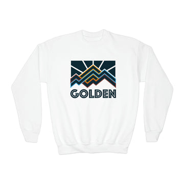 Golden, Colorado Youth Sweatshirt - Unisex Kid's Golden Crewneck Sweatshirt