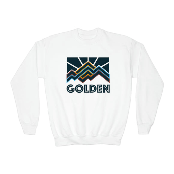 Golden, Colorado Youth Sweatshirt - Unisex Kid's Golden Crewneck Sweatshirt