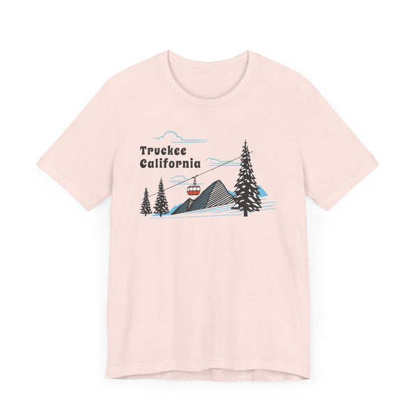 Truckee, California T-Shirt - Retro Ski Mountain Gondola Unisex Truckee Shirt