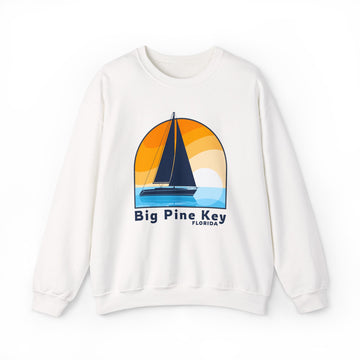 Big Pine Key, Florida Sweatshirt - Sailboat Big Pine Key Crewneck Sweatshirt