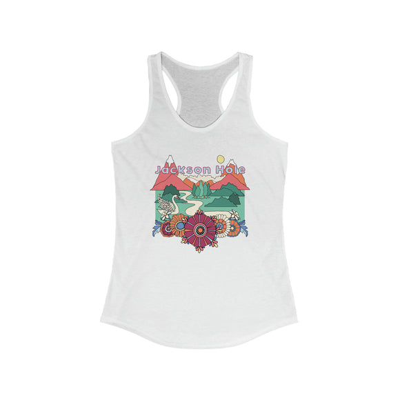Jackson Hole, Wyoming Women's Racerback Tank Top