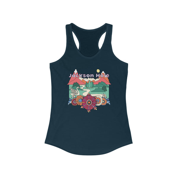 Jackson Hole, Wyoming Women's Racerback Tank Top