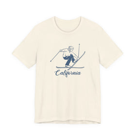 California T Shirt - Vintage Ski Graphic California Tee - 0
