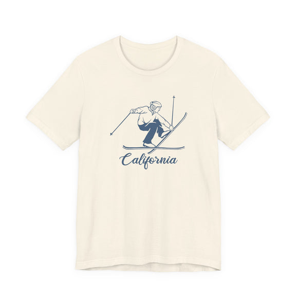 California T Shirt - Vintage Ski Graphic California Tee
