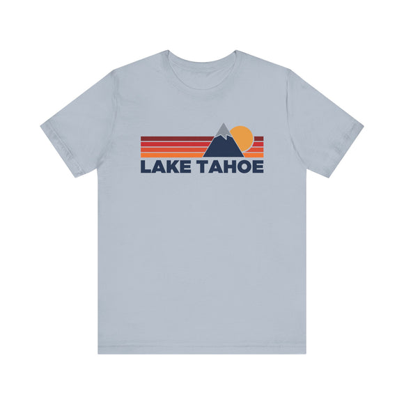 Retro Lake Tahoe, California T-shirt, Mountain Tee, Vintage Lake Tahoe Unisex Jersey Shirt, Outdoor Hiking Apparel