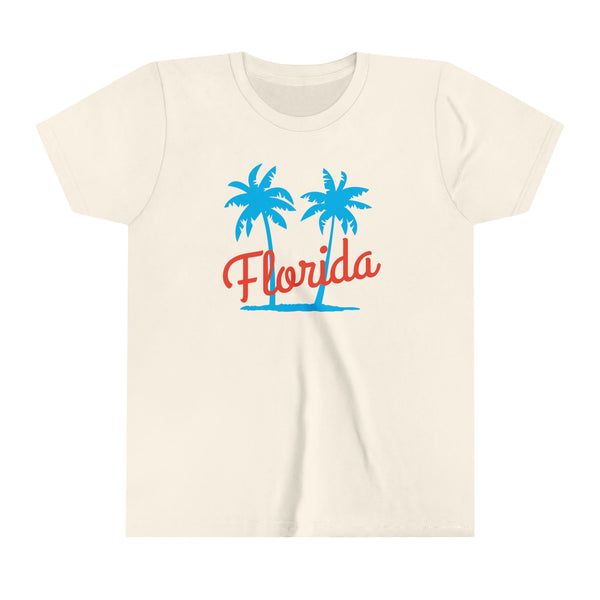 Florida Youth Shirt - Retro Palm Tree Florida Kid's T-Shirt