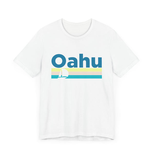 Oahu, Hawaii T Shirt - Sailboat Graphic Tee