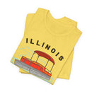 Illinois T Shirt - Retro Pontoon Boat Illinois Tee-13