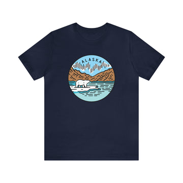 Buy navy Alaska T-Shirt - Unisex Alaska Shirt