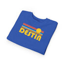 Destin, Florida Toddler Sweatshirt - Retro Sun Destin Toddler Crewneck Sweatshirt-11