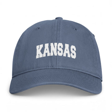 Buy blue-jean Kansas Washed Baseball Cap - Vintage Coastal Comfort Colors