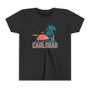 Carlsbad, California Youth Shirt - Retro Palm Tree Carlsbad Kid's T-Shirt-5