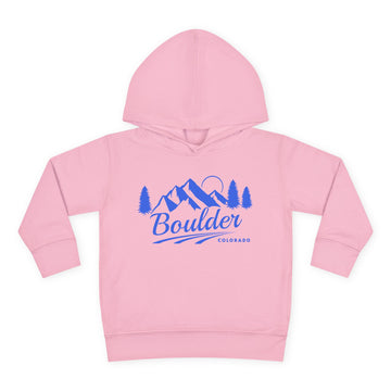Buy pink Boulder, Colorado Toddler Hoodie - Unisex Mountain Boulder Pullover Sweatshirt, Kids Hooded Jumper, Colorado Souvenir
