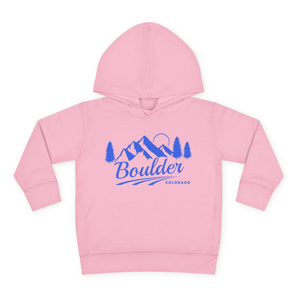 Boulder, Colorado Toddler Hoodie - Unisex Mountain Boulder Pullover Sweatshirt, Kids Hooded Jumper, Colorado Souvenir