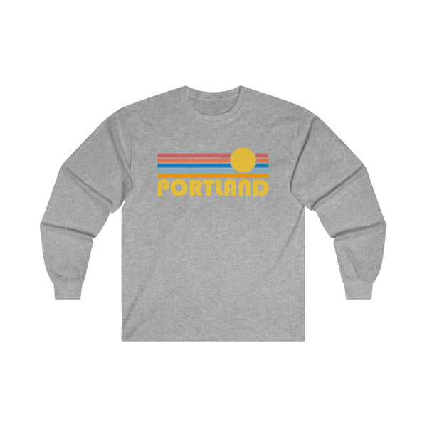 Portland, Oregon Long Sleeve Shirt - Retro Unisex Shirt