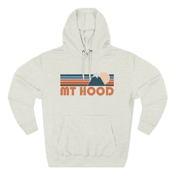 Mount Hood, Oregon Hoodie - Retro Mountain Unisex Sweatshirt