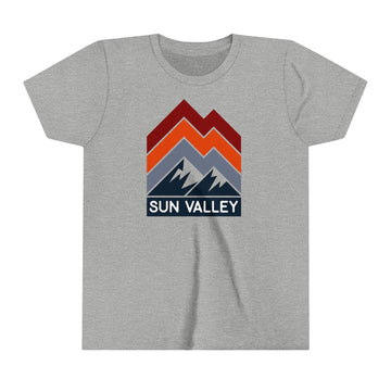 Buy athletic-heather Sun Valley, Idaho Youth Shirt - Retro Mountain Sun Valley Kid's T-Shirt