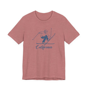 California T Shirt - Vintage Ski Graphic California Tee