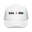 Baltimore, Maryland Retro Trucker Hat - Lightning Foam Cap-5