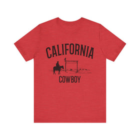 Buy heather-red California Cowboy T Shirt - California Graphic Tee