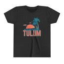 Tulum, Mexico Youth Shirt - Retro Palm Tree Tulum Kid's T-Shirt-5