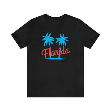 Buy black Florida T-Shirt - Unisex Florida Shirt - Palm Script