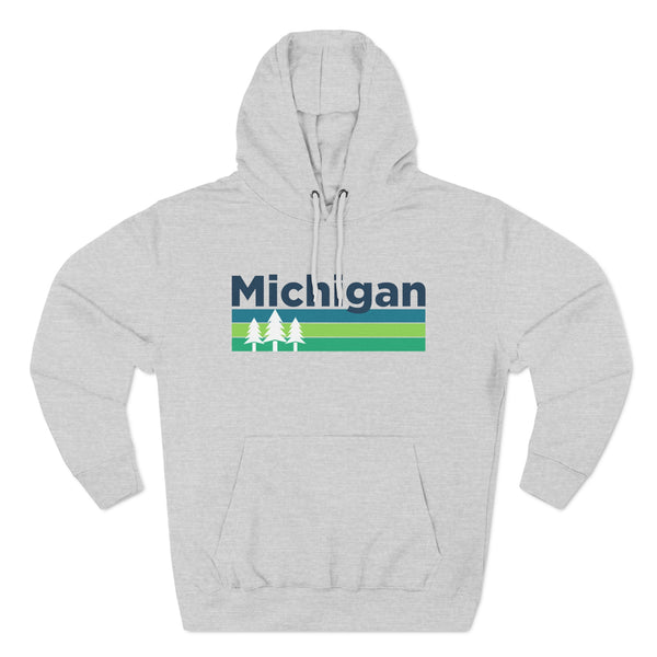 Premium Michigan Hoodie - Retro Unisex Sweatshirt