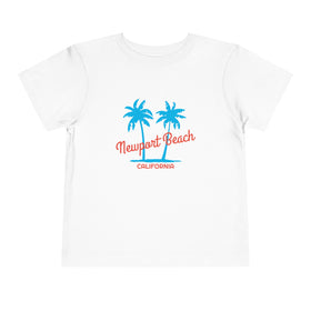 Newport Beach, California Toddler T-Shirt - Retro Palm Tree Toddler Newport Beach Shirt