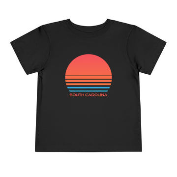 Buy black South Carolina Toddler T-Shirt - Retro 80s Unisex Toddler South Carolina Shirt