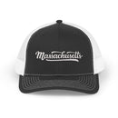 Massachusetts Snapback Trucker Cap - Embroidered Massachusetts Hat-2
