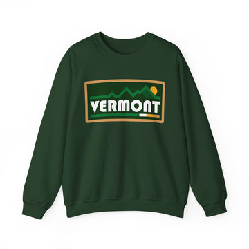 Buy forest-green Vermont Sweatshirt - Mountain Graphic Crewneck