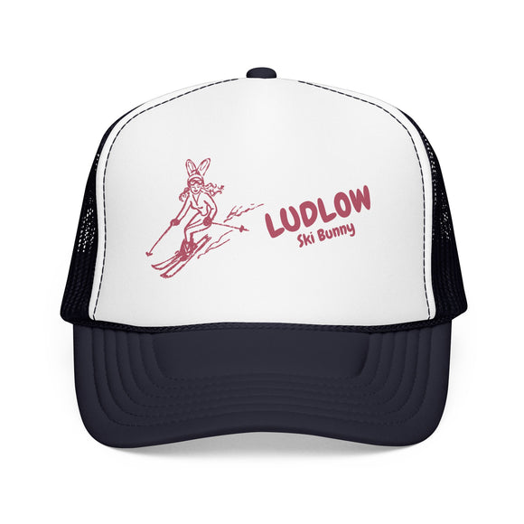 Ludlow, Vermont Ski Bunny Foam Trucker Hat
