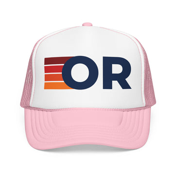 Buy light-pink-white Oregon Trucker Hat - OR retro cap