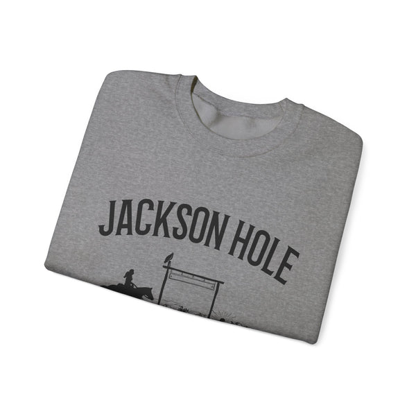 Jackson Hole, Wyoming Sweatshirt - Mountain Cowgirl Graphic Crewneck