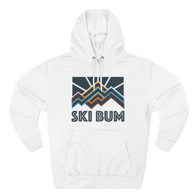 Ski Bum Hoodie - Retro Mountain Unisex Sweatshirt - 0
