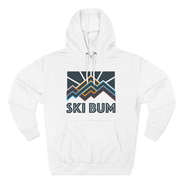 Ski Bum Hoodie - Retro Mountain Unisex Sweatshirt - 0